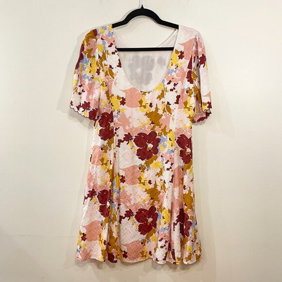 New Sézane 100% Silk Faustine Floral Mini Dress 40, 8 - Picture 4 of 8